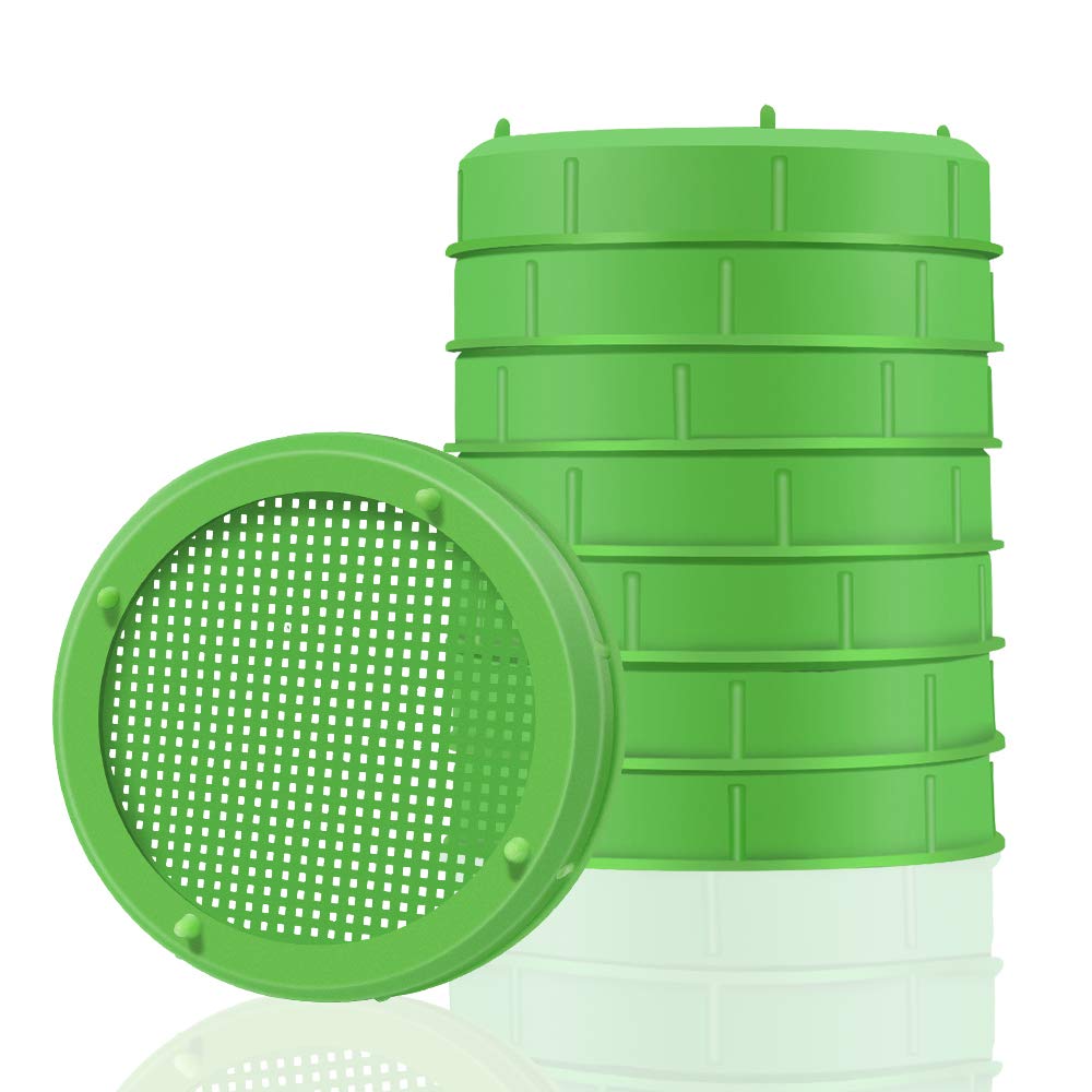 Plastic Sprouting Lids, Sprouting Jar Strainer Lid, for 86mm Wide Mouth Mason Jars, Canning Jars, Suit for Grow Bean Sprouts, Alfalfa, Salad Sprouts — Picowe